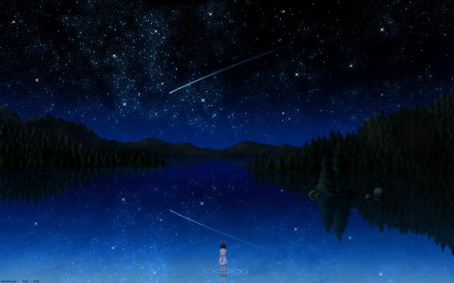 Night Sky Anime Background 19x10 Wallpaper Teahub Io