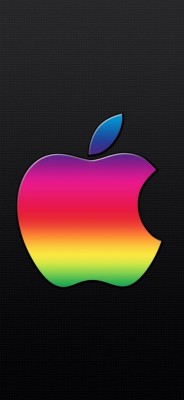 Rainbow Apple Wallpaper Colored Apple Logo Black Background 1x1909 Wallpaper Teahub Io