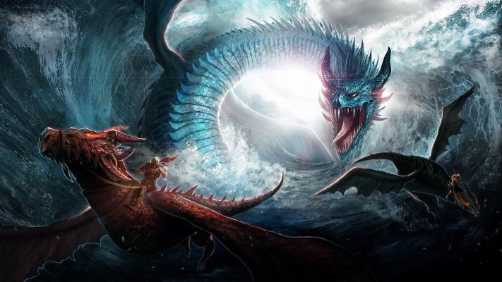 Dragon, Fantasy Creatures, Fire, Profile View - Cool Wallpapers For ...