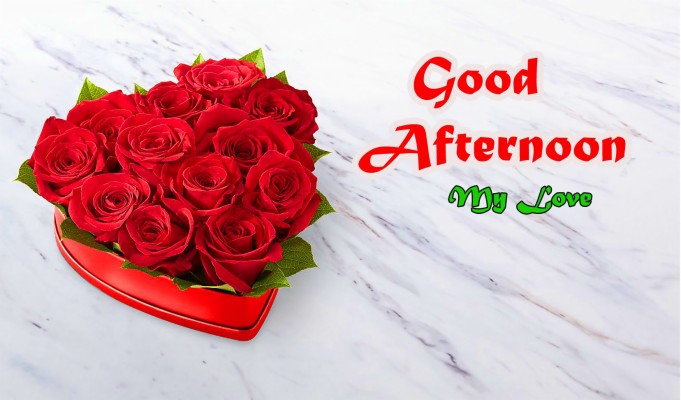 Good Afternoon Images Photo For Facebook - Red Roses In A Heart - 1656x972  Wallpaper 