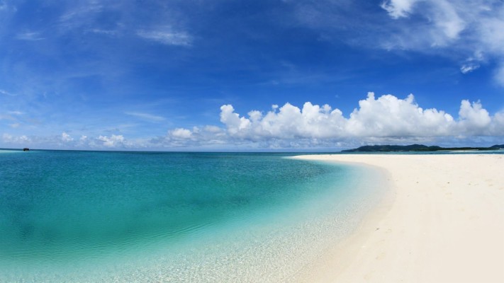 Blue Water White Sand Beach Hd Wallpapers 1080p - Long White Sand Beach ...