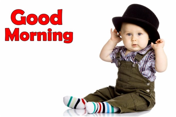 Good Morning Cute Baby Wearing Hat Hd Wallpapers - Toddler - 1440x960 ...