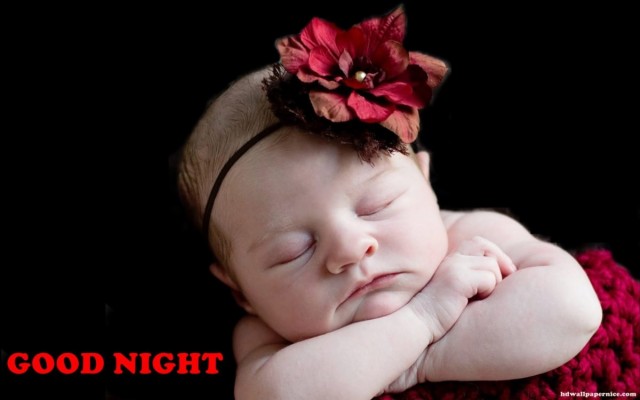 Good Night Sweet And Cute Baby Angel Hd Wallpaper - Good Night Images ...