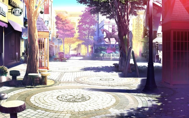 Scenery Anime Town Background - 1920x1200 Wallpaper - teahub.io