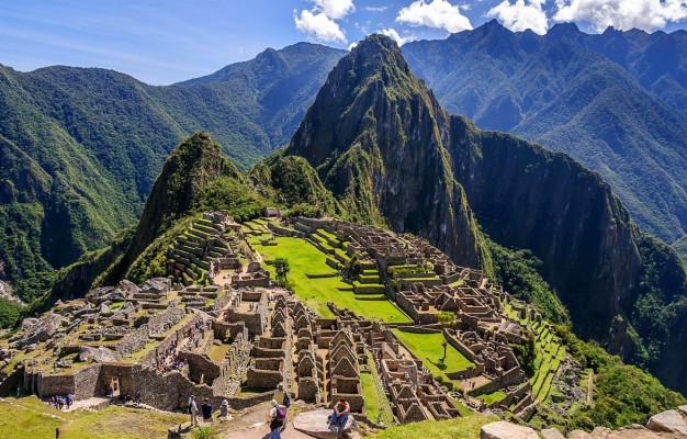 Photo Wallpaper The Sky, Mountains, The City, Peru, - Machu Picchu ...
