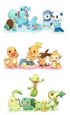 pokemon wallpaper fire starters