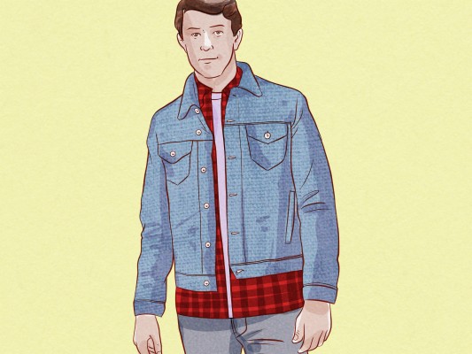 flannel jean jacket outfit