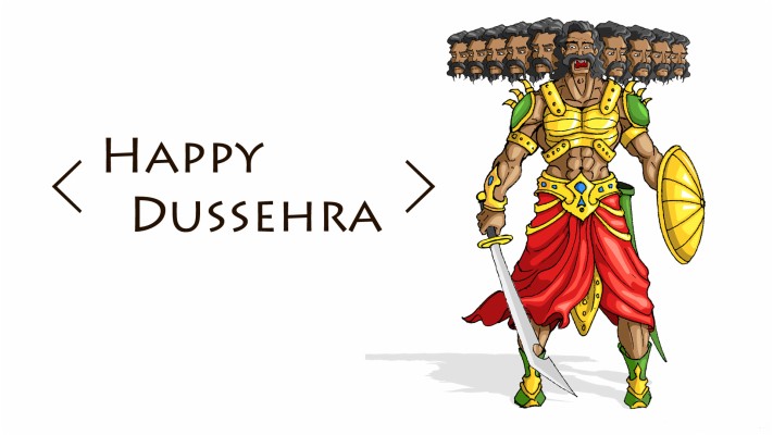 Happy Dussehra Ravan And Ram Chandra Wallpaper Image - Dussehra Greetings -  956x600 Wallpaper 