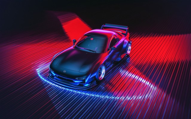 Wallpaper Car Neon