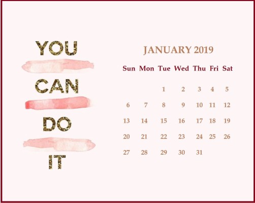 January 2019 Desktop Calendar Wallpaper - Cute Laptop Backgrounds March ...