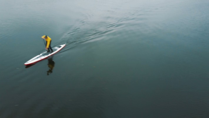 Drone Paddle Board Hd Wallpaper Regimage - Boat - 3840x2160 Wallpaper