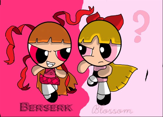 Again Berserk Vs Blossy - Berserk Blossom Powerpunk Girls - 1328x952 ...