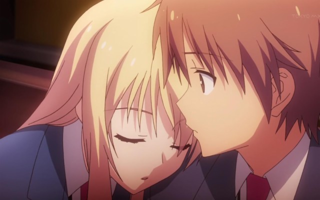 Anime Romance High School Kiss - 1280x720 Wallpaper 