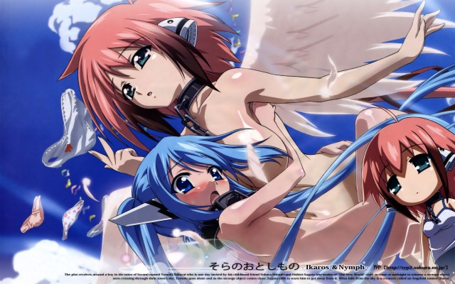 Cleavage Crease Disc Cover Fixme Ikaros Nymph Sora Sora No Otoshimono Album 1400x699 Wallpaper Teahub Io