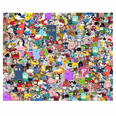 Cartoon Characters Sticker For Walllpaper For Boys - 1500x1500 Wallpaper -  