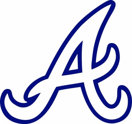 braves logo black