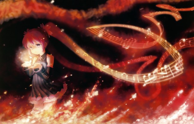 Photo Wallpaper Vocaloid, Hat, Mika - Fire Miku - 1332x850 Wallpaper ...