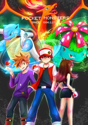 Red, Venusaur, And Pokemon Adventures Image - Pokemon Adventures Red