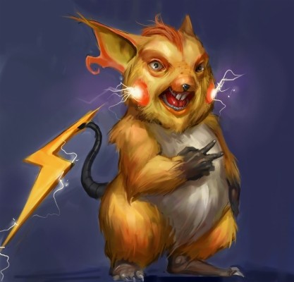 Pokemon Paintings Wallpaper - Raichu In Real Life - 834x800 Wallpaper ...