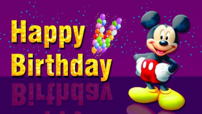 Cartoon Happy Birthday Birthday Wishes Mickey Mouse - 1920x1080 Wallpaper -  