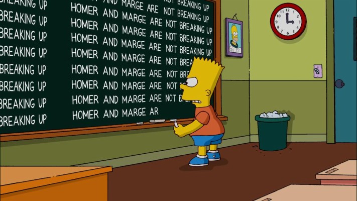 The Simpsons - Bart Simpson Blackboard - 1024x576 Wallpaper - teahub.io