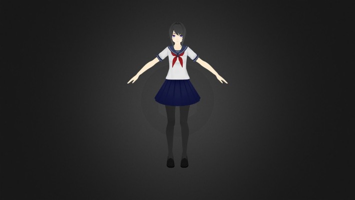 Yandere Chan 3d Model - 1920x1080 Wallpaper - teahub.io