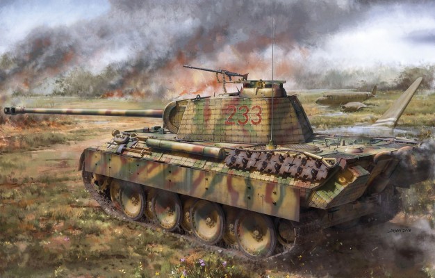 Photo Wallpaper Panther, Tank, The Wehrmacht, Average, - Das Werk ...
