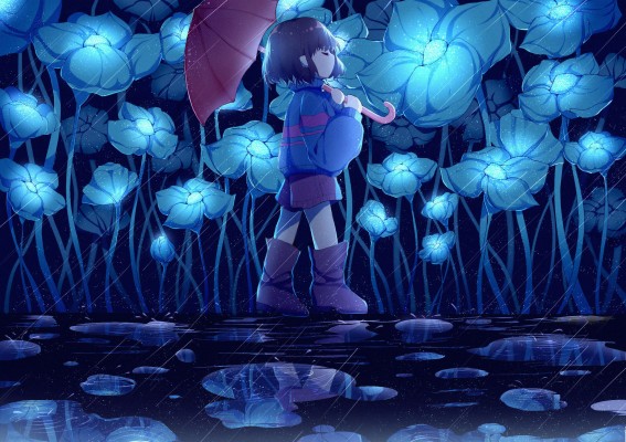 Undertale Rain - 2480x1748 Wallpaper - teahub.io