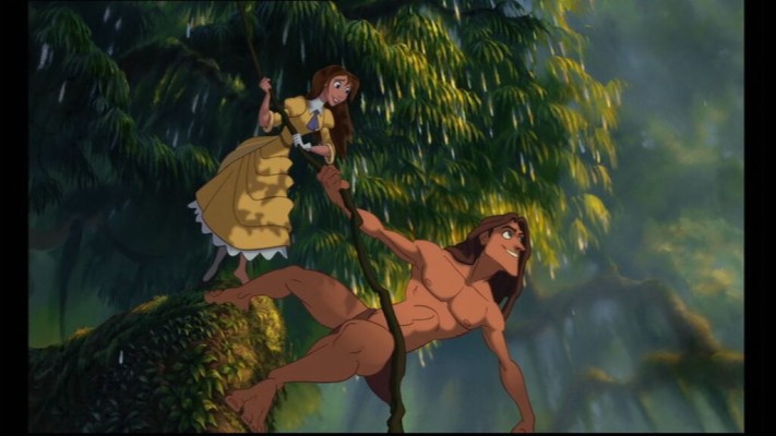 Photo Wallpaper Forest, Cartoon, Monkey, Disney, Tarzan, - Tarzan Disney -  1332x850 Wallpaper 