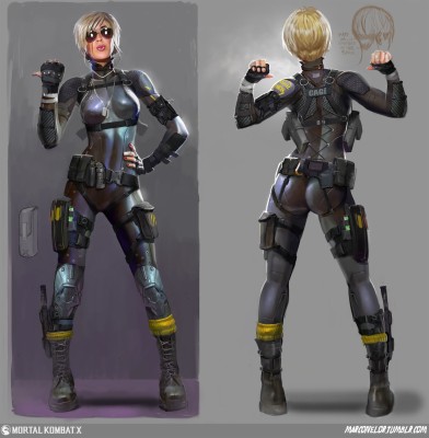 Mortal Kombat Cassie Cage Art - 1764x1800 Wallpaper - teahub.io