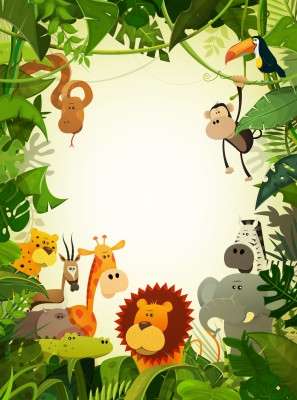 Jungle Safari Animated Cartoons - 1000x681 Wallpaper 