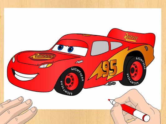 Image Titled Draw Lightning Mcqueen Step - Como Dibujar Un Cars Paso A ...