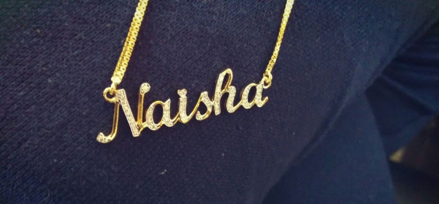 Naisha Custom Name Pendant - Thali Mala With Name - 1280x596 Wallpaper -  