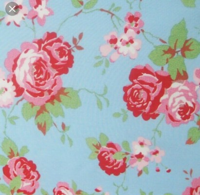 Wanted Cath Kidston Antique Rose Pale Blue - Floral Wallpaper Cath ...