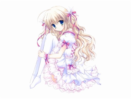 Anime Girls Background - Anime Blonde Hair Girl  - HD Wallpaper
