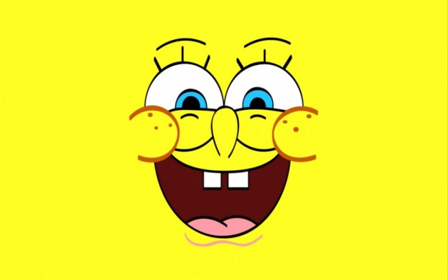 Cartoon Spongebob Yellow Background Smiling Face Wallpaper - Spongebob ...
