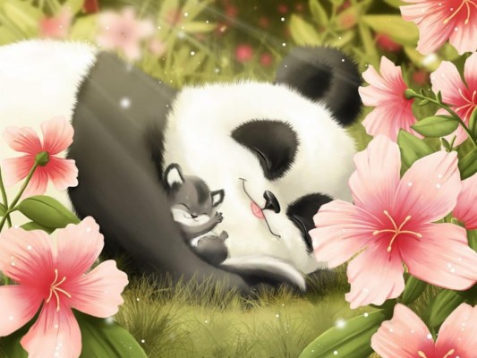 Anime Cute Wallpaper Panda - 1600x1200 Wallpaper 