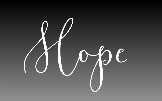 Hope Themed Calligraphy Abstract Letter Design Christian - Hope Wallpaper  Hd In Black - 1920x1200 Wallpaper 