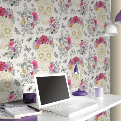 Candy Skull Wallpaper Bedroom - 1600x1600 Wallpaper - teahub.io