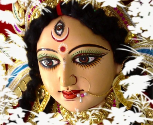 Maa Durga Third Eye - 840x687 Wallpaper 