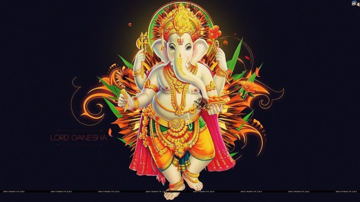 God Wallpapers Hd Group - 1080p Lord Ganesha Hd - 1366x768 Wallpaper -  