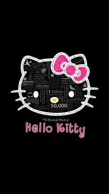 Wallpaper Hello Kitty Hitam - Wallpaper - 2400x1500 Wallpaper - teahub.io