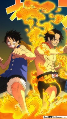 One Piece Ace Y Luffy - 720x1280 Wallpaper - teahub.io