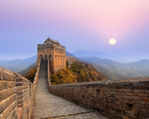 Great Wall Of China, Sunlight, Historical - China Great Wall Sun -  1280x1024 Wallpaper 
