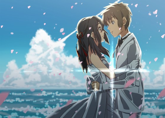 Hq Definition Wallpaper Desktop Your Name Image Data Your Name Mitsuha X Taki 19x1372 Wallpaper Teahub Io