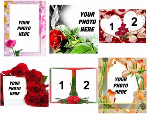 Photo Frames With Flowers And Roses Online - Photofunny Net Photo Funny Net  - 1024x797 Wallpaper 