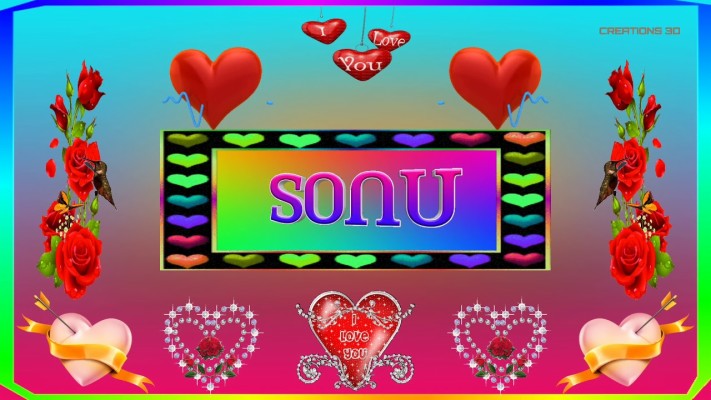 Love You Sonu Name - 1280x720 Wallpaper 