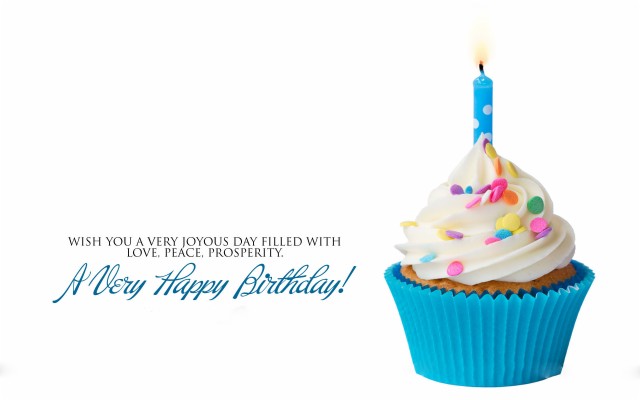 Awesome Happy Birthday Wallpaper Hd Images - Blue Cake With Candle ...