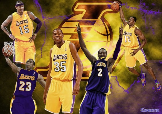 Players Photoshopped In Lakers Jerseys - 1023x716 Wallpaper - teahub.io