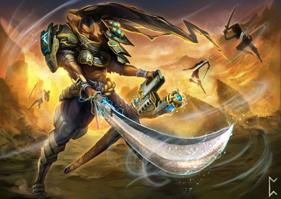 Yasuo Nether Blade Skin Art - Underworld Yasuo - 2560x1440 Wallpaper